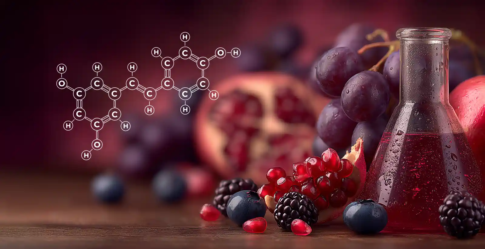 La química esencial del resveratrol