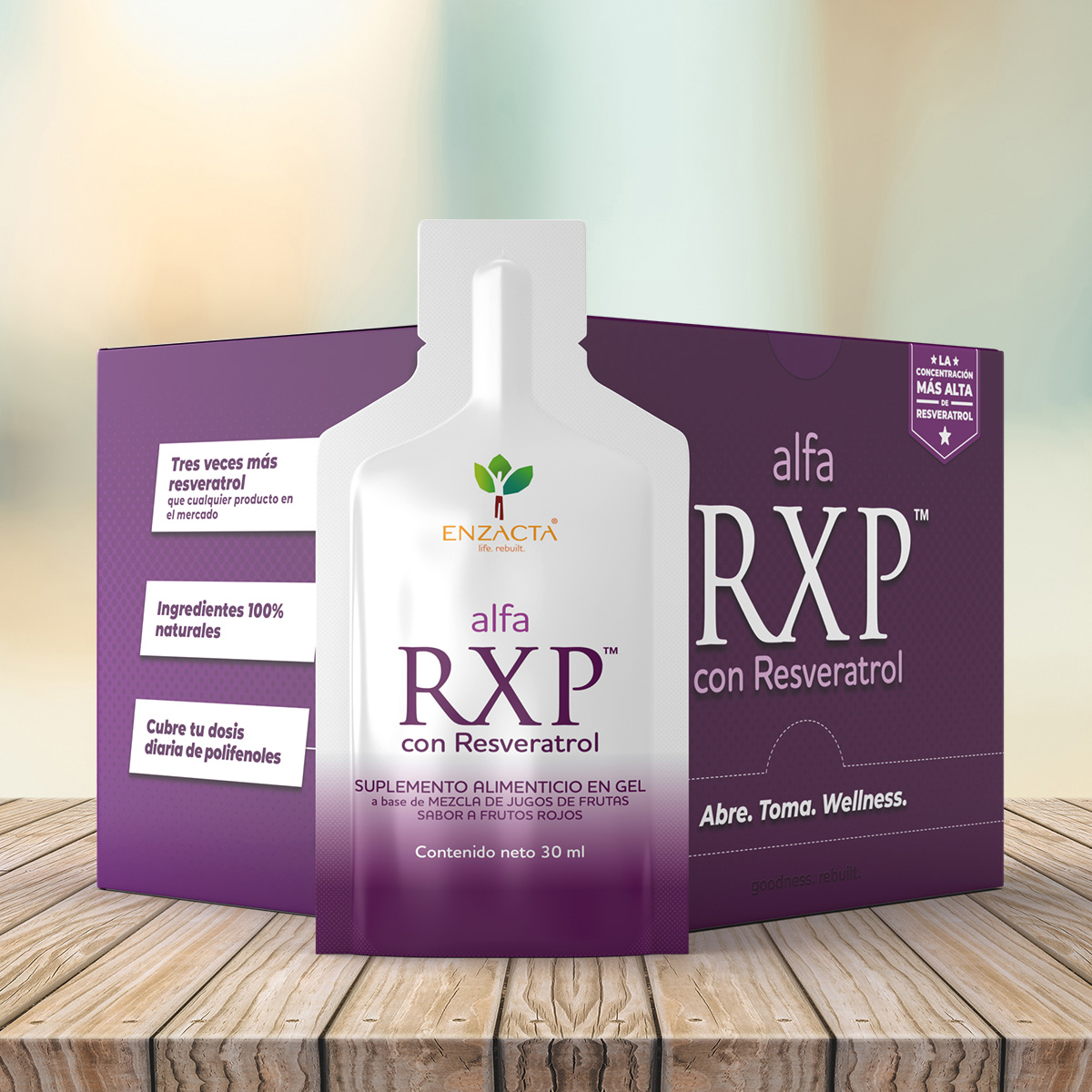 producto alfa RXP con resveratrol